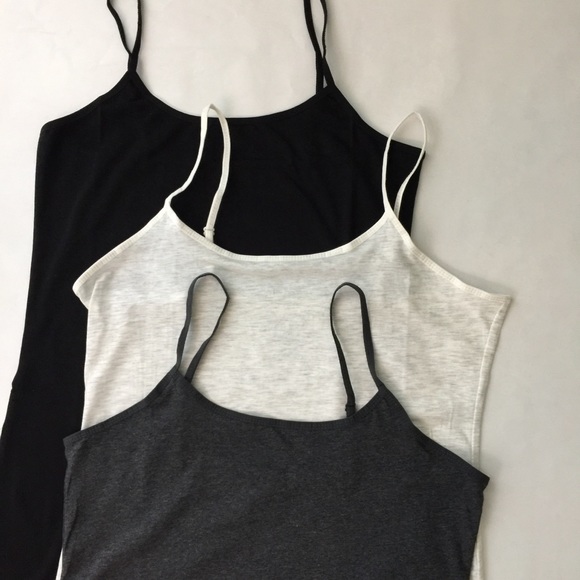 NEW 2X Plus Size LONG LENGTH Cami Tank Set 3 Pc - Picture 3 of 4